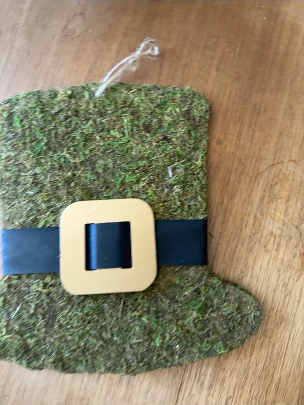 Moss Green Decorative Leprechaun Hat with Gold Buckle